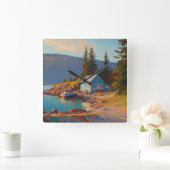 Ocean Wall Clock Vierkante Klok (Huis)