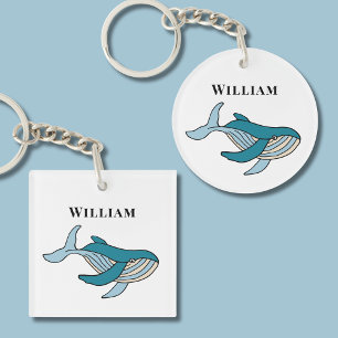 Ocean Walvis kinderen Sleutelhanger