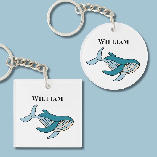 Ocean Walvis kinderen Sleutelhanger