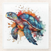 Ocean Wanderer Glazen Onderzetter (Voorkant)