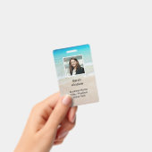 Ocean Water Beach Scene Photo Custom Badge (Handheld)