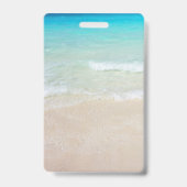 Ocean Water Beach Scene Photo Custom Badge (Achterkant)