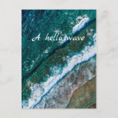 Ocean Water Beach Waves Briefkaart (Voorkant)