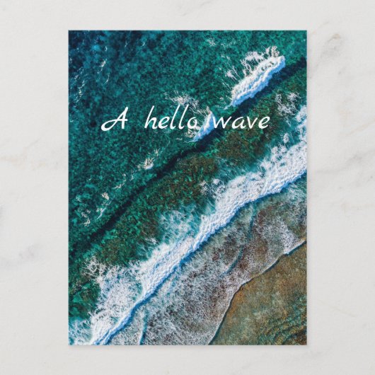 Ocean Water Beach Waves Briefkaart (Voorkant)