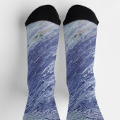 Ocean Water Painted Art Cozy Socks Sokken (Top)