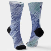 Ocean Water Painted Art Cozy Socks Sokken (Gebogen)