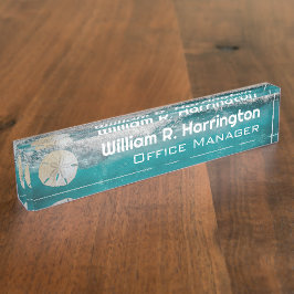 Ocean Water persoonlijke titel desktop Naambordje