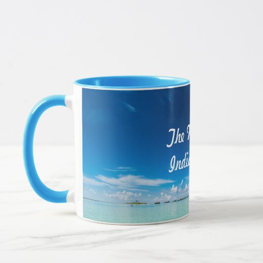 Ocean Water Uitzicht Maldiven Indische Oceaan Mok (Links)