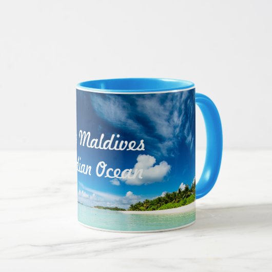 Ocean Water Uitzicht Maldiven Indische Oceaan Mok (Voorkant rechts)