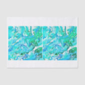 Ocean Waters golft waterverf greens ontkoppeling Tissuepapier (Voorkant)
