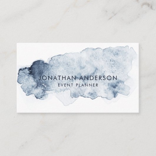 Ocean Waterverf Abstract Professional Visitekaartje (Voorkant)
