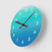 Ocean Waterverf Wall Clock Ronde Klok (Hoek)