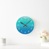 Ocean Waterverf Wall Clock Ronde Klok (Huis)