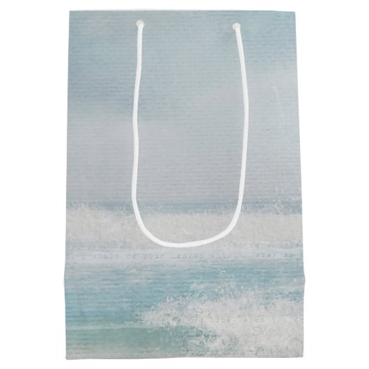 Ocean Waterverf Wedding Date Medium Cadeauzakje (Achterkant)