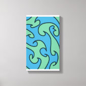 Ocean wave art canvas afdruk (Voorkant)