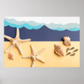 Ocean Wave Art Poster (Voorkant)