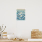 Ocean Wave Art Print – Japanese Woodblock Style (Keuken)