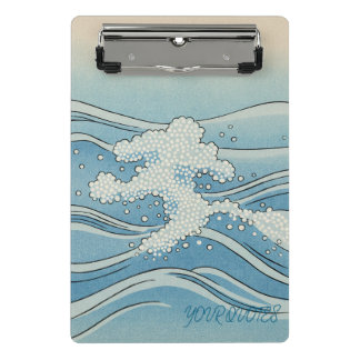 Ocean Wave Art Print – Japanese Woodblock Style Mini Klembord