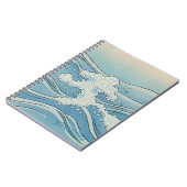 Ocean Wave Art Print – Japanese Woodblock Style Notitieboek (Linkerzijde)