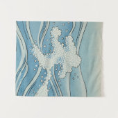 Ocean Wave Art Print – Japanese Woodblock Style Wandkleed (Voorkant (horizontaal))