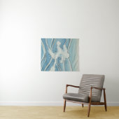 Ocean Wave Art Print – Japanese Woodblock Style Wandkleed (In Situ (horizontaal))