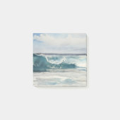 Ocean Wave Beach Art Post It Note Pad (Voorkant)