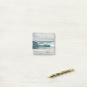 Ocean Wave Beach Art Post It Note Pad (Op bureau)