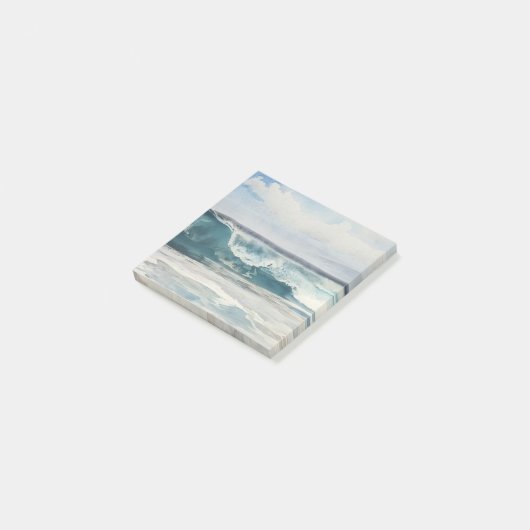 Ocean Wave Beach Art Post It Note Pad (Schuin)