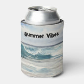 Ocean Wave Beach Art Summer Vibes Koelbox Blikjeskoeler (Blikje Voorkant)