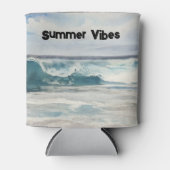 Ocean Wave Beach Art Summer Vibes Koelbox Blikjeskoeler (Voorkant)