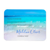 Ocean Wave Beach Blue Scene Modern Magneet (Horizontaal)