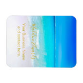 Ocean Wave Beach Scene Gold Modern Magneet (Horizontaal)