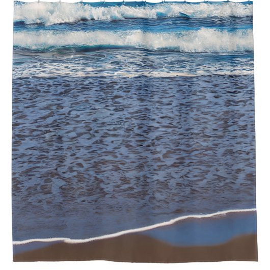 Ocean Wave Beach Shoreline Douchegordijn (Voorkant)