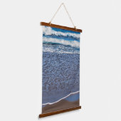 Ocean Wave Beach Shoreline Hangend Wandkleed (Gebogen)