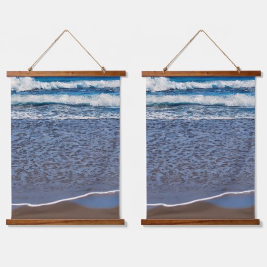 Ocean Wave Beach Shoreline Hangend Wandkleed (Dubbel)