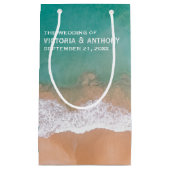 Ocean Wave, Beach Wedding Favor Klein Cadeauzakje (Voorkant)