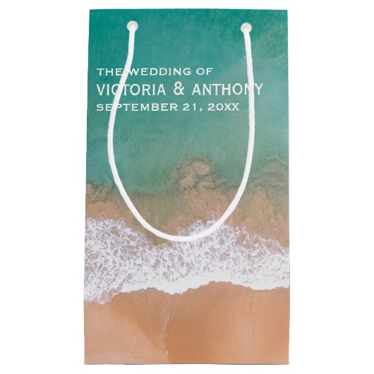 Ocean Wave, Beach Wedding Favor Klein Cadeauzakje (Voorkant)