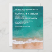 Ocean Wave, Beach Wedding Kaart (Voorkant)