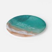 Ocean Wave, Beach Wedding Papieren Bordje (Gekanteld)