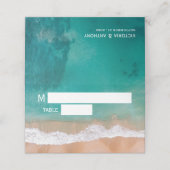 Ocean Wave, Beach Wedding Plaatskaartje (Buitenkant ongevouwen)