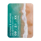 Ocean Wave, Beach Wedding Save the Date Magneet (Verticaal)