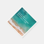 Ocean Wave, Beach Wedding Servet (Hoek)