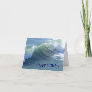 Ocean Wave Birthday Card voor Zee Lovers Kaart