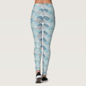Ocean Wave Blauwgrijze Leggings (Achterkant)