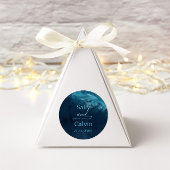 Ocean Wave bruiloft Ronde Sticker