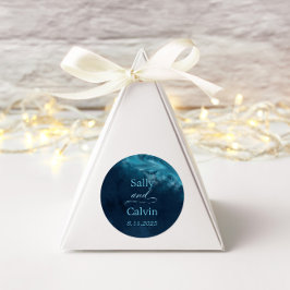 Ocean Wave bruiloft Ronde Sticker