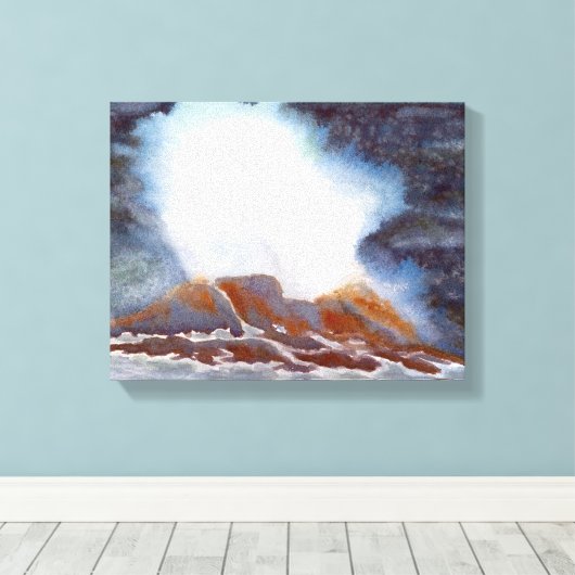 Ocean Wave Canvas afdrukken (Insitu (Houten vloer))