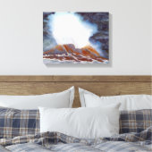 Ocean Wave Canvas afdrukken (Insitu (Slaapkamer))