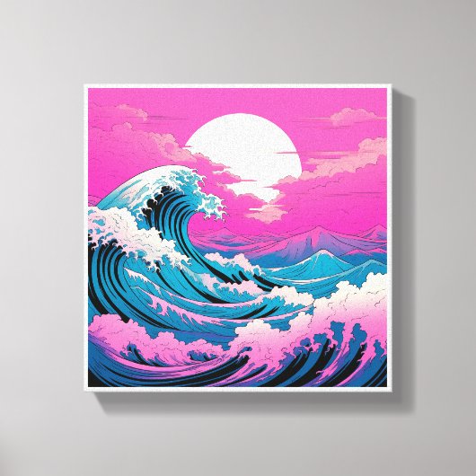 Ocean Wave Canvas afdrukken (Voorkant)