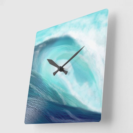 Ocean Wave Clock Vierkante Klok (Hoek)